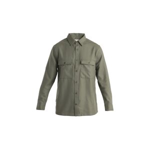 Pánská merino košile ICEBREAKER Mens Merino 200 Dawnder LS Flannel Shirt, Loden velikost: M