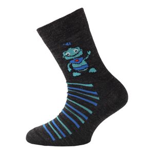 Lasting dětské merino ponožky TJB černá Velikost: (29-33) XS ponožky