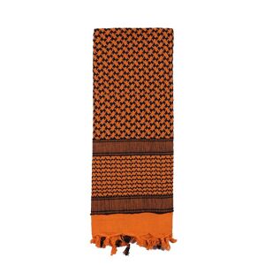 ROTHCO Šátek SHEMAGH 105 x 105 cm ORANŽOVO-ČERNÝ Barva: Oranžová