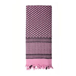 ROTHCO Šátek SHEMAGH 105 x 105 cm RŮŽOVO-ČERNÝ Barva: Růžová