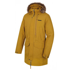 Husky Pánský zimní kabát Nelidas M horčicová Velikost: XL