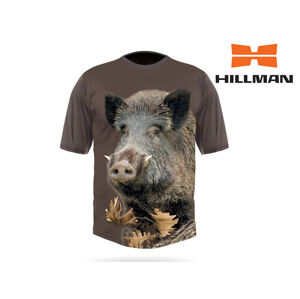 HILLMAN Gamewear 3D Myslivecké tričko bavlna DGT Divočák b. Dub Velikost: XL