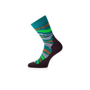 Lasting merino ponožky WLF zelené Velikost: (38-41) M