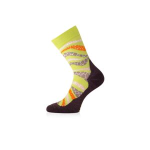 Lasting merino ponožky WLF zelené Velikost: (46-49) XL