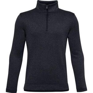Under Armour Sweaterfleece 1/2 Zip, YL, Black