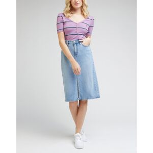 Lee  MIDI SKIRT FROSTED BLUE