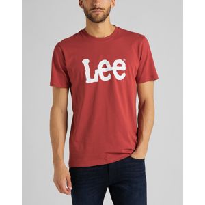 Lee pánské triko
 WOOBLY LOGO TEE RED OCHRE