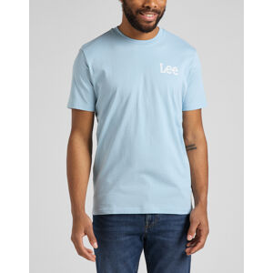 Lee pánské triko
 WOBBLY LOGO TEE ICE BLUE