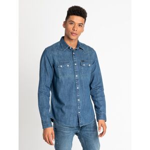 Lee  LEE RIDER SHIRT DIPPED BLUE