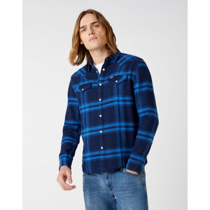 Wrangler pánská košile
 LS WESTERN SHIRT WRANGLER BLUE