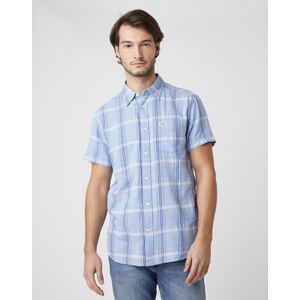 Wrangler pánská košile
 SS 1 PKT SHIRT CERULEAN BLUE 