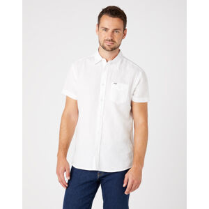 Wrangler pánská košile
 SS 1 PKT SHIRT REAL WHITE